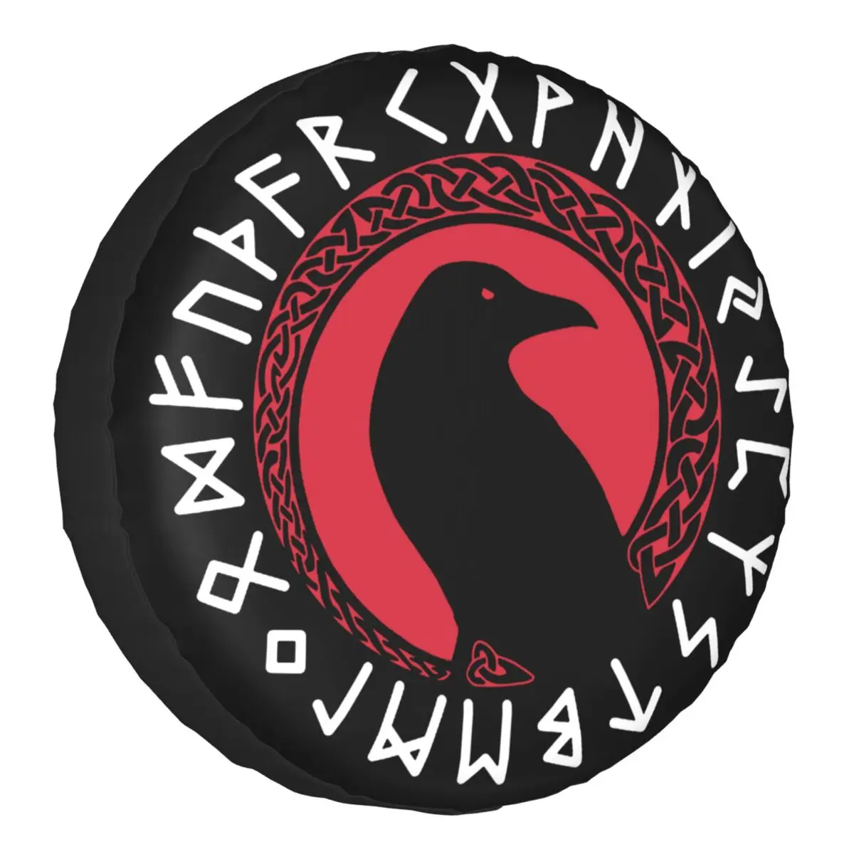 The Crow With Ragnar's Raven Tire Cover 4WD Viking Valhalla Norse Runes Bird Spare Wheel Protector for Prado Pajero Jeep
The Crow With Ragnar's Raven Tire Cover 4WD Viking Valhalla Norse Runes Bird Spare Wheel Protector for Prado Pajero Jeep