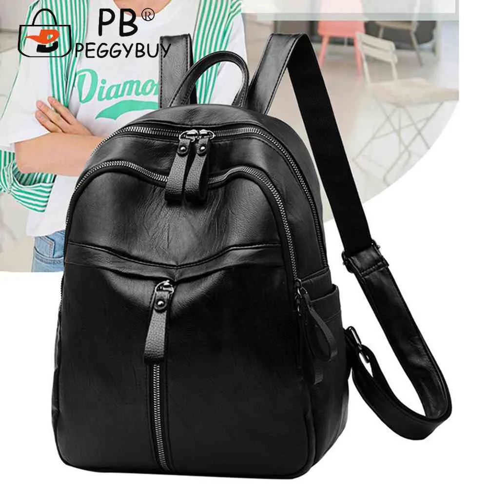 Fashion Women PU Leather Solid Color Shoulder Bag Backpack Casual Travel Ladies Large Capacity Handbags Student Schoolbags 2023
Fashion Women PU Leather Solid Color Shoulder Bag Backpack Casual Travel Ladies Large Capacity Handbags Student Schoolbags 2023