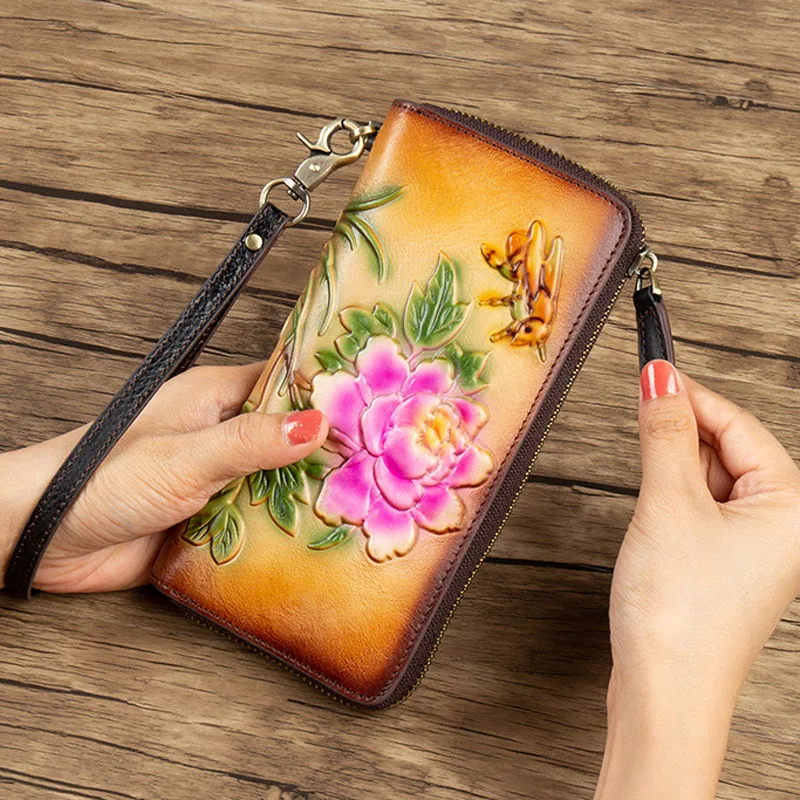EUMOAN Vintage zipper clutch purse Ladies small purse long leather clutch purse large capacity new fashion in Europe and Americ
EUMOAN Vintage zipper clutch purse Ladies small purse long leather clutch purse large capacity new fashion in Europe and Americ