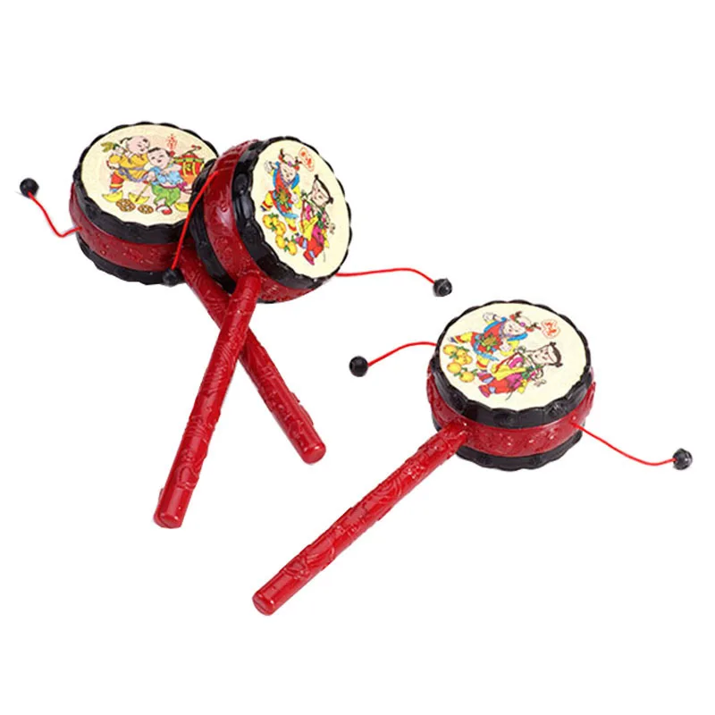Plastic Rattle Children Auspicious Small Shake Drum Infant Hand Shake Drum Wholesale Traditional Toy Rattle
Plastic Rattle Children Auspicious Small Shake Drum Infant Hand Shake Drum Wholesale Traditional Toy Rattle