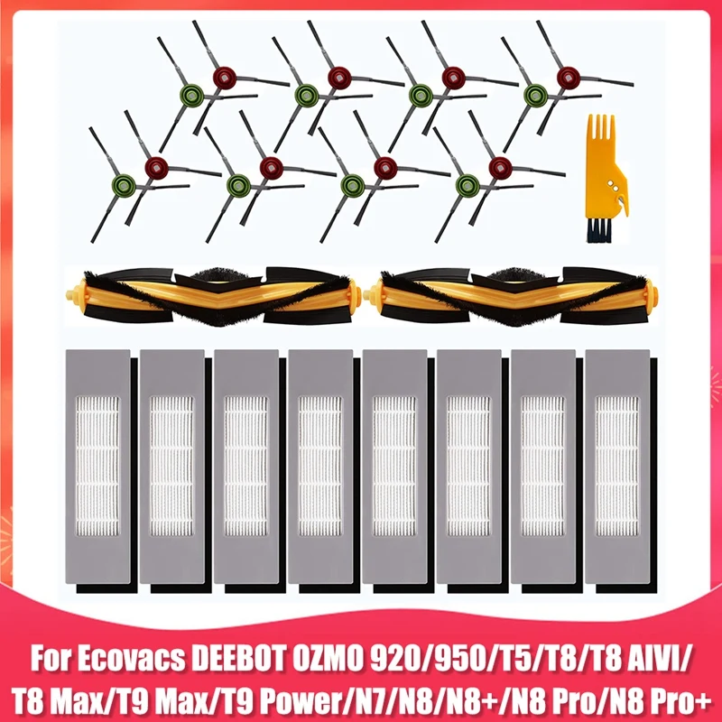 Replacement Parts For Ecovacs Deebot OZMO 920 950 T5 T8 T9 Series Robot Vacuum Cleaner Accessories Kit
Replacement Parts For Ecovacs Deebot OZMO 920 950 T5 T8 T9 Series Robot Vacuum Cleaner Accessories Kit