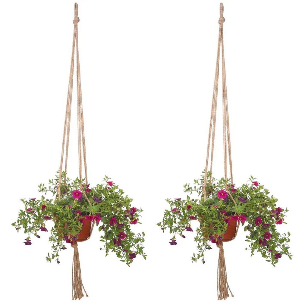 2PCS 122cm Plant Flower Hanger Macrame Jute for Indoor Outdoor Ceiling Deck Balcony Round and Square Pots
2PCS 122cm Plant Flower Hanger Macrame Jute for Indoor Outdoor Ceiling Deck Balcony Round and Square Pots