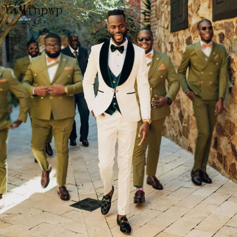 Костюм свадебный мужской из двух предметов, белый пиджак и брюки, смокинги
Костюм свадебный мужской из двух предметов, белый пиджак и брюки, смокинги