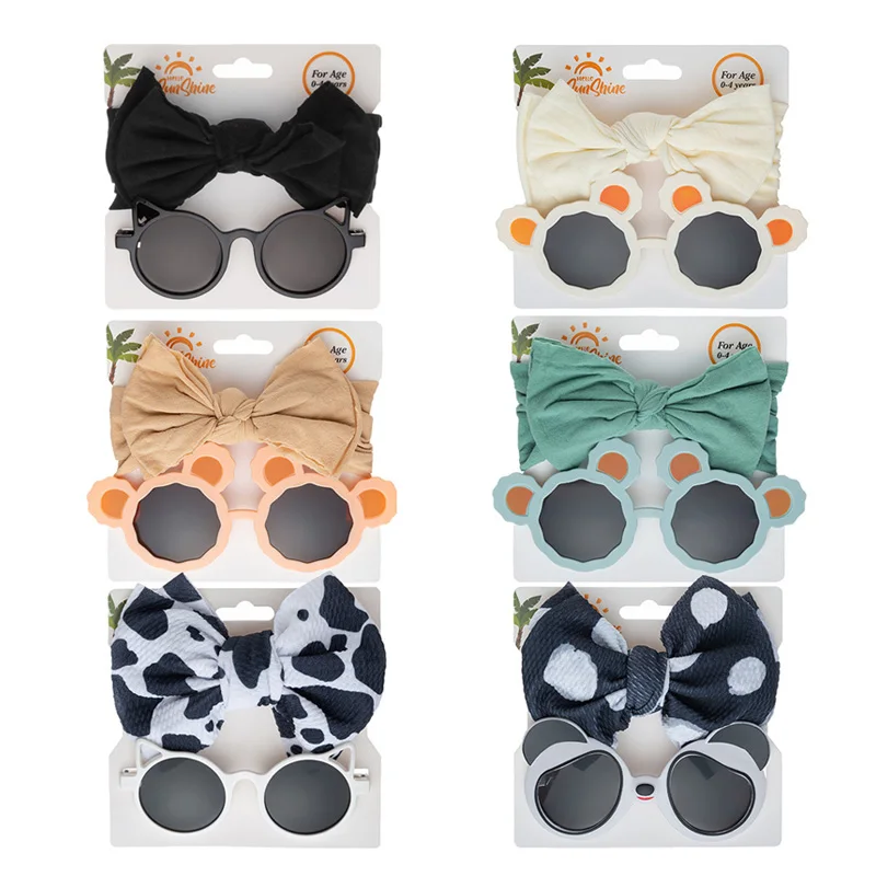 2PCS Baby Headband Sunglasses Summer Beach Sun Protection Kids Eyewear Head Band Infant Bows Kawaii Hair Accessories
2PCS Baby Headband Sunglasses Summer Beach Sun Protection Kids Eyewear Head Band Infant Bows Kawaii Hair Accessories