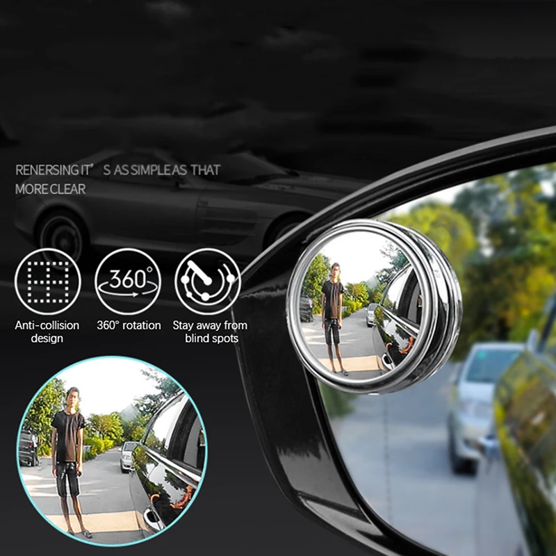 2pcs 360 Car Side Blindspot Ultrathin Wide Angle Round Degree HD Blind Spot Mirror car goods Rear View Mirror Car Accessories
2pcs 360 Car Side Blindspot Ultrathin Wide Angle Round Degree HD Blind Spot Mirror car goods Rear View Mirror Car Accessories