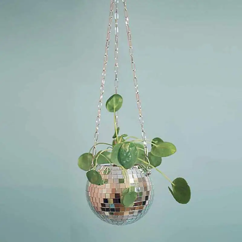 Disco Ball Hanging Planter Flower Pot For Indoor Plants Bohemian Style Flower Pots Mirror Hanging Basket Garden Decoration Vase
Disco Ball Hanging Planter Flower Pot For Indoor Plants Bohemian Style Flower Pots Mirror Hanging Basket Garden Decoration Vase