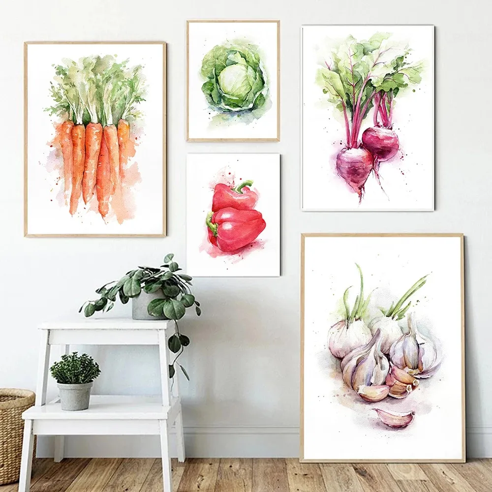 Watercolor Vegetable Posters Garlic Carrot Beet Wall Art Wall Pictures Living Room Kitchen Home Decoration Canvas Painting
Watercolor Vegetable Posters Garlic Carrot Beet Wall Art Wall Pictures Living Room Kitchen Home Decoration Canvas Painting