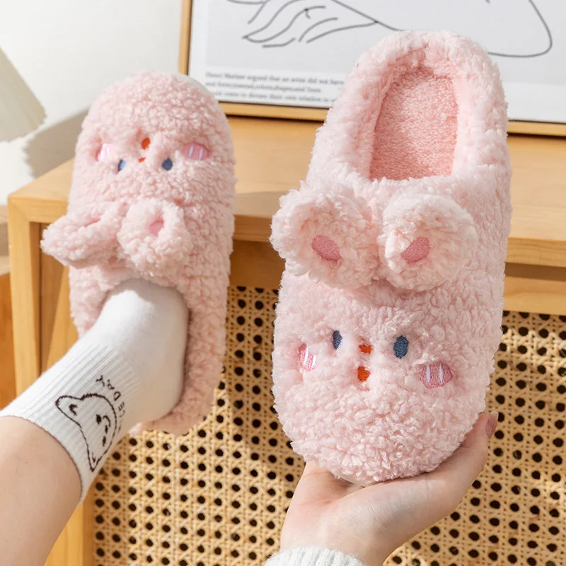 Pink Bunny Soft Slippers Girls Non-slip Fluffy Home Slides 2022 Warm Animal Fur Shoes for Women Men Couples House Slippers
Pink Bunny Soft Slippers Girls Non-slip Fluffy Home Slides 2022 Warm Animal Fur Shoes for Women Men Couples House Slippers