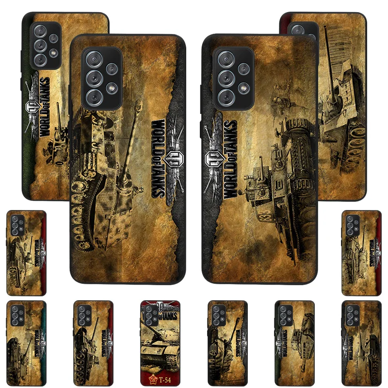 

World Of Tanks Phone Case for Samsung Galaxy A72 A52 A32 A51 5G A50 A70 A71 4G A22 A21S A31 A40 A41 A11 A12 A20E A42 A7 A9 Cover