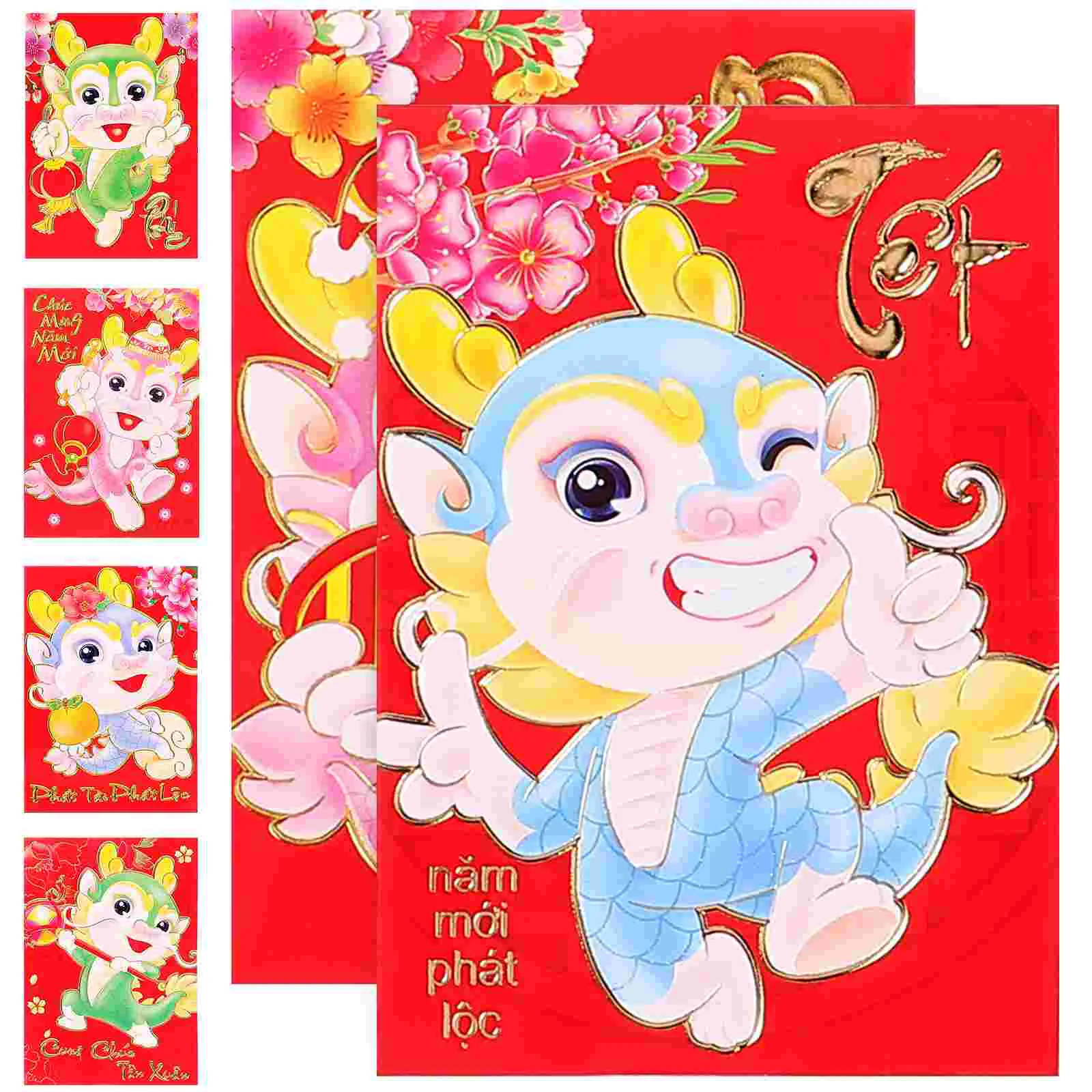 2024 Chinese New Year Red Envelopes Dragon Year Hong Bao Spring Festival Lunar Year Wedding Birthday
2024 Chinese New Year Red Envelopes Dragon Year Hong Bao Spring Festival Lunar Year Wedding Birthday