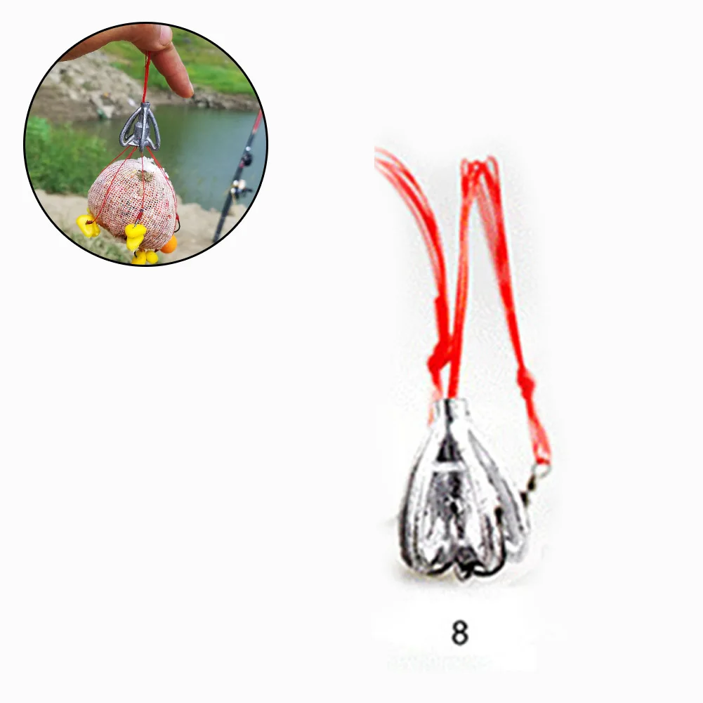 Fishing Bait Trap Feeder Outdoor With Five Short Hooklets 1 Pcs 6#/7#/8#/9#/10#/11#/12#/13# Front Swivel Random Color
Fishing Bait Trap Feeder Outdoor With Five Short Hooklets 1 Pcs 6#/7#/8#/9#/10#/11#/12#/13# Front Swivel Random Color