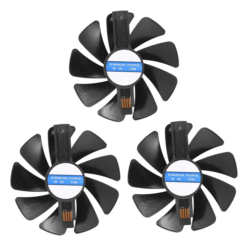 3Pcs 95Mm CF1015H12D DC12V Video Card Cooler Cooling Fan Replace For Sapphire NITRO RX480 8G RX 470 4G GDDR5 RX570
3Pcs 95Mm CF1015H12D DC12V Video Card Cooler Cooling Fan Replace For Sapphire NITRO RX480 8G RX 470 4G GDDR5 RX570