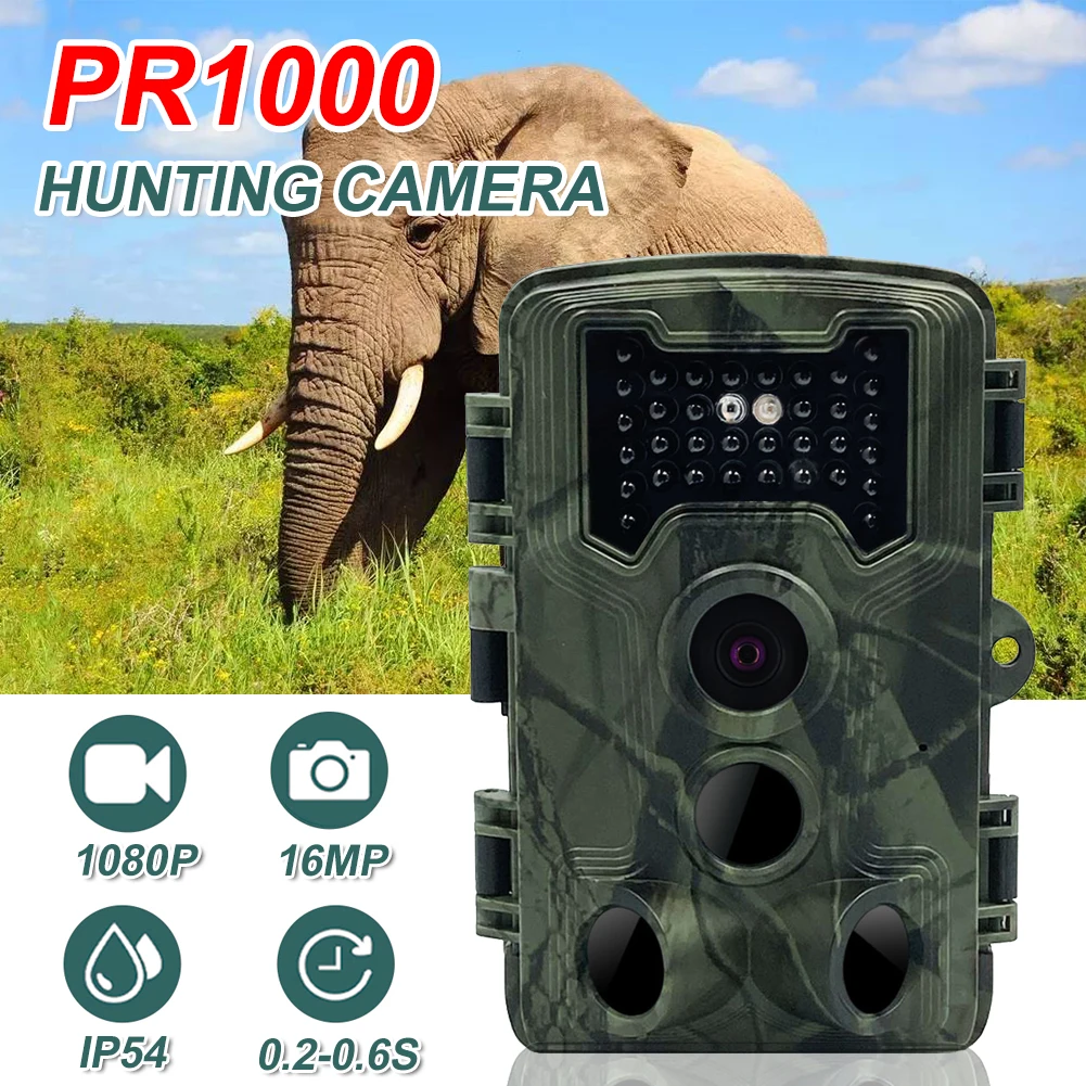 16MP 1080P Wildlife Hunting Trail Camera 940NM Invisible Infrared Night Vision Motion Activated Camera For Outdoor Home Security
16MP 1080P Wildlife Hunting Trail Camera 940NM Invisible Infrared Night Vision Motion Activated Camera For Outdoor Home Security