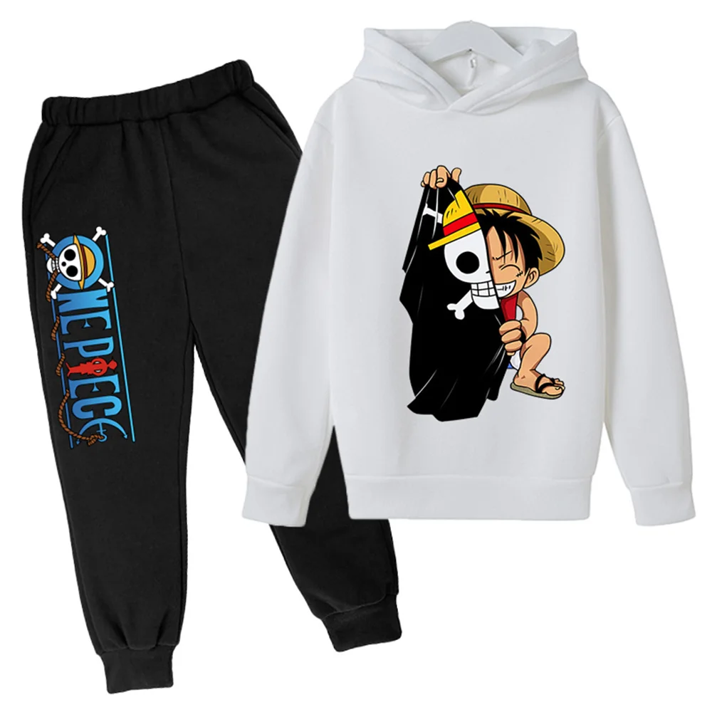 One Piece Hoodie Sets Boys Luffy Clothing Spring Autumn Cartoon Anime Sweatshirt Suit Hoodies + Long Pants 2pcs Kids Outfits
One Piece Hoodie Sets Boys Luffy Clothing Spring Autumn Cartoon Anime Sweatshirt Suit Hoodies + Long Pants 2pcs Kids Outfits