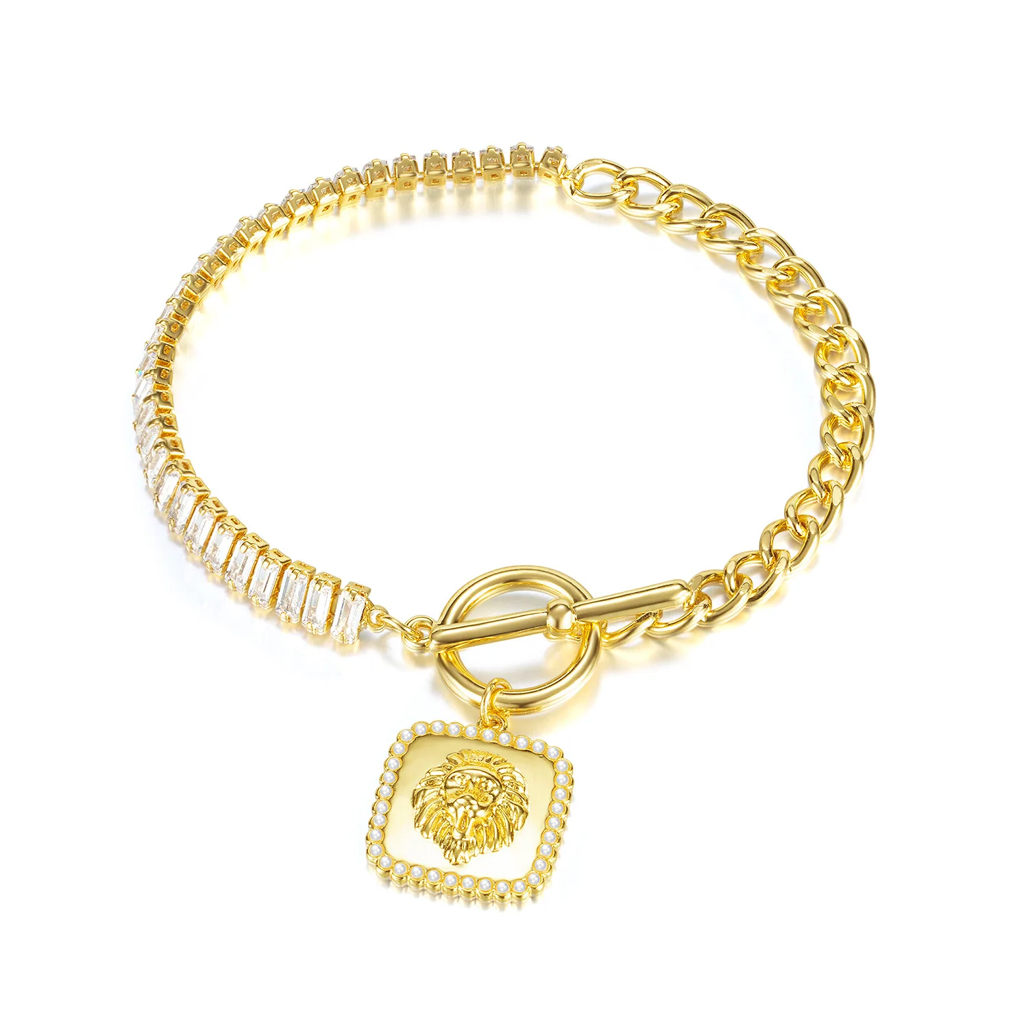 Jewelry Hot Sale Design Simple Retro Zircon Chain OT Buckle Small Beads Pendant Bracelet
Jewelry Hot Sale Design Simple Retro Zircon Chain OT Buckle Small Beads Pendant Bracelet