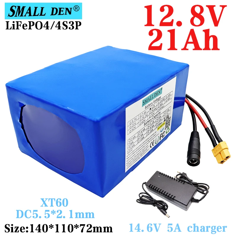 12.8V 21Ah 32700 Lifepo4 Rechargeable Battery Pack 4S3P 12V Electric Boat Uninterruptible Power Supply Battery +14.6V 5A Charger
12.8V 21Ah 32700 Lifepo4 Rechargeable Battery Pack 4S3P 12V Electric Boat Uninterruptible Power Supply Battery +14.6V 5A Charger