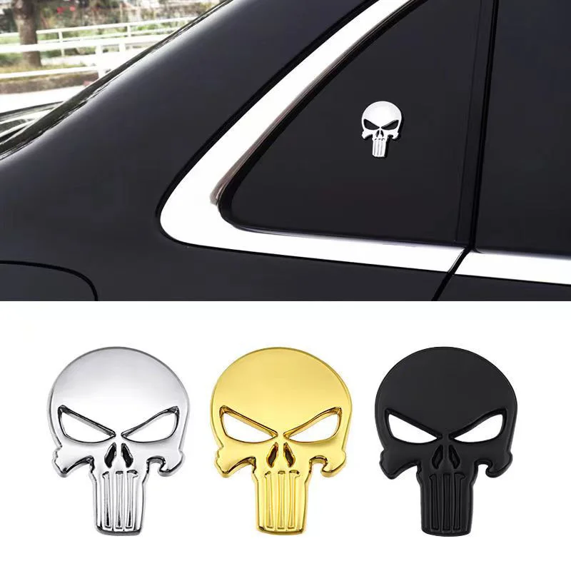 1pcs 3D Metal Car Body Sticker Skull Logo Model Decals Skeleton Head Auto Rear Emblem Exterior Badge for Car Motorcycle Bike
1pcs 3D Metal Car Body Sticker Skull Logo Model Decals Skeleton Head Auto Rear Emblem Exterior Badge for Car Motorcycle Bike