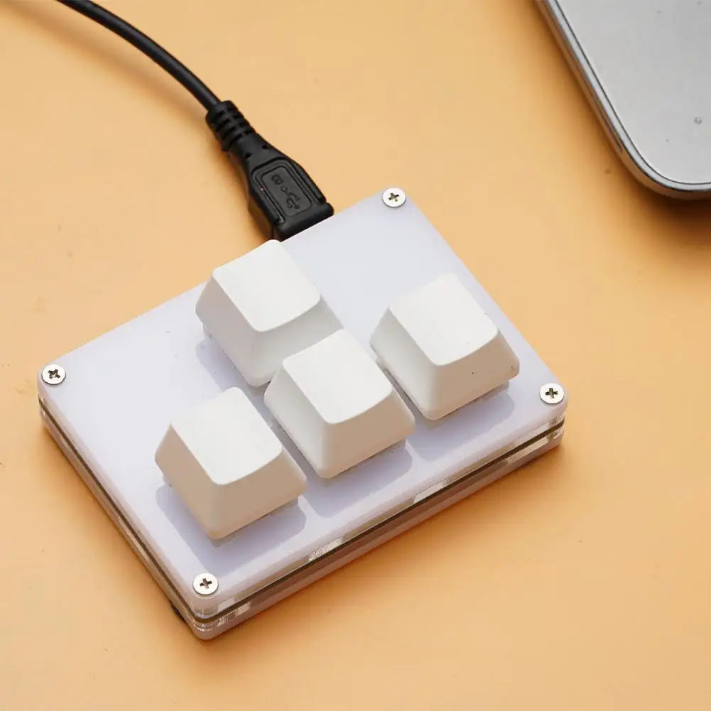 4 keys Mini Keyboard Arrow Keys Up, Down, Left, Right WASD DIY Custom Shortcuts USB Mechanical Keypad
4 keys Mini Keyboard Arrow Keys Up, Down, Left, Right WASD DIY Custom Shortcuts USB Mechanical Keypad