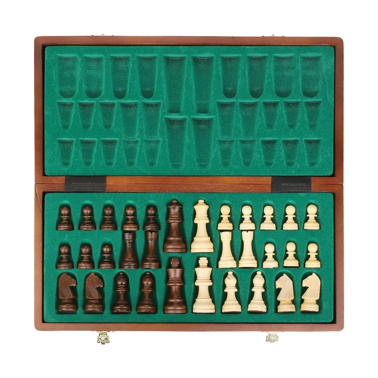 Chess Wooden Wooden Checker Board Solid Wood Pieces Folding Chess Board High-end Puzzle Chess Game
Chess Wooden Wooden Checker Board Solid Wood Pieces Folding Chess Board High-end Puzzle Chess Game