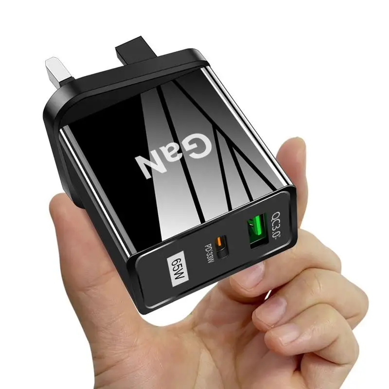 65W QC3.0 PD33w USB Quick Charger Fast Wall Charger Made Of PC Shell Material Fire Proof And Durable Universal USB Charger
65W QC3.0 PD33w USB Quick Charger Fast Wall Charger Made Of PC Shell Material Fire Proof And Durable Universal USB Charger