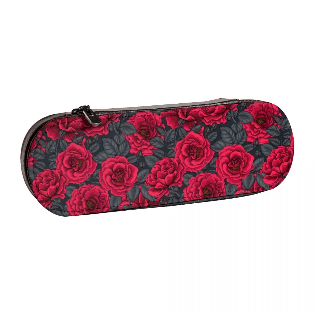 Red Roses Pencil Case Gray Leaves Print Hard Cute Leather Pencil Box For Child College Zipper Pen Bag
Red Roses Pencil Case Gray Leaves Print Hard Cute Leather Pencil Box For Child College Zipper Pen Bag