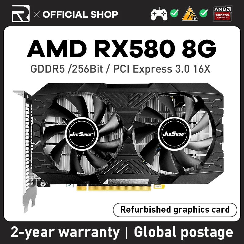 Графическая карта AMD JIESHUO RX 580 8 Гб Radeon GDDR5 256Bit 2048SP, графический процессор RX580 для компьютерных игр, видео 8 ГБ, например, KAS и т. д.
Графическая карта AMD JIESHUO RX 580 8 Гб Radeon GDDR5 256Bit 2048SP, графический процессор RX580 для компьютерных игр, видео 8 ГБ, например, KAS и т. д.