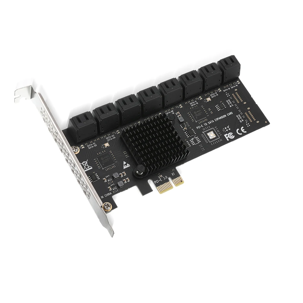 PCI-E to SATA 3.0 Expansion Card PCI-Express Extender for 6G SATA Hard Disk Drive Computer Accessory, SA3116J, 16 Ports
PCI-E to SATA 3.0 Expansion Card PCI-Express Extender for 6G SATA Hard Disk Drive Computer Accessory, SA3116J, 16 Ports