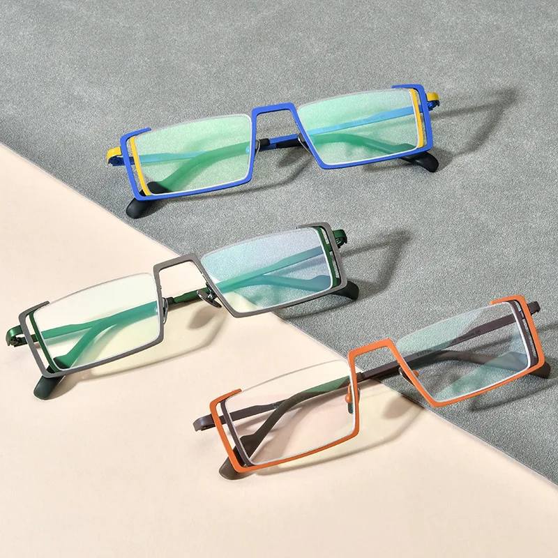High grade pure titanium eyeglass frame color myopia glasses ultra light square optical prescription eyeglass frame men
High grade pure titanium eyeglass frame color myopia glasses ultra light square optical prescription eyeglass frame men