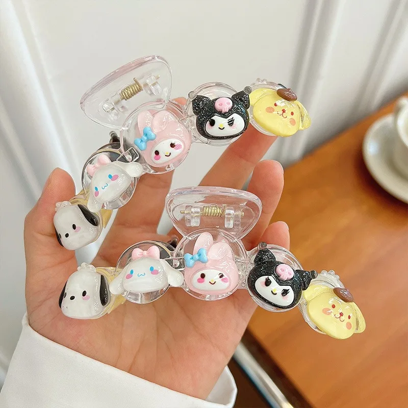 Kawaii Sanrio Anime Hair Clip Cinnamoroll Mymelody Kuromi Pompom Purin Acrylic Hair Accessories Kids Headwear Hairpin Girl Gift
Kawaii Sanrio Anime Hair Clip Cinnamoroll Mymelody Kuromi Pompom Purin Acrylic Hair Accessories Kids Headwear Hairpin Girl Gift