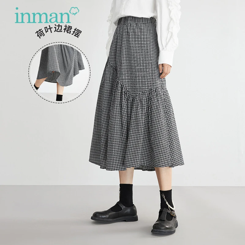 INMAN Spring Women's Skirt A-line Vintage Casual Classic Plaid Printing Skirts Women 2022 Elegant Versatile Skirt Korean Fashion
INMAN Spring Women's Skirt A-line Vintage Casual Classic Plaid Printing Skirts Women 2022 Elegant Versatile Skirt Korean Fashion