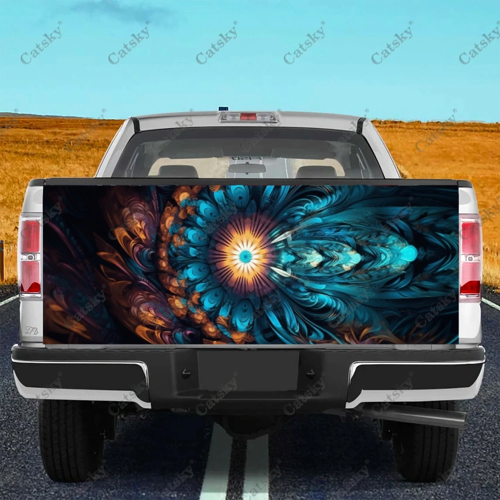 Abstract Geometric vintage Shapes Truck Tailgate Wrap Professional Grade Material Universal Fit for Full Size Truck Weatherproof 
Abstract Geometric vintage Shapes Truck Tailgate Wrap Professional Grade Material Universal Fit for Full Size Truck Weatherproof