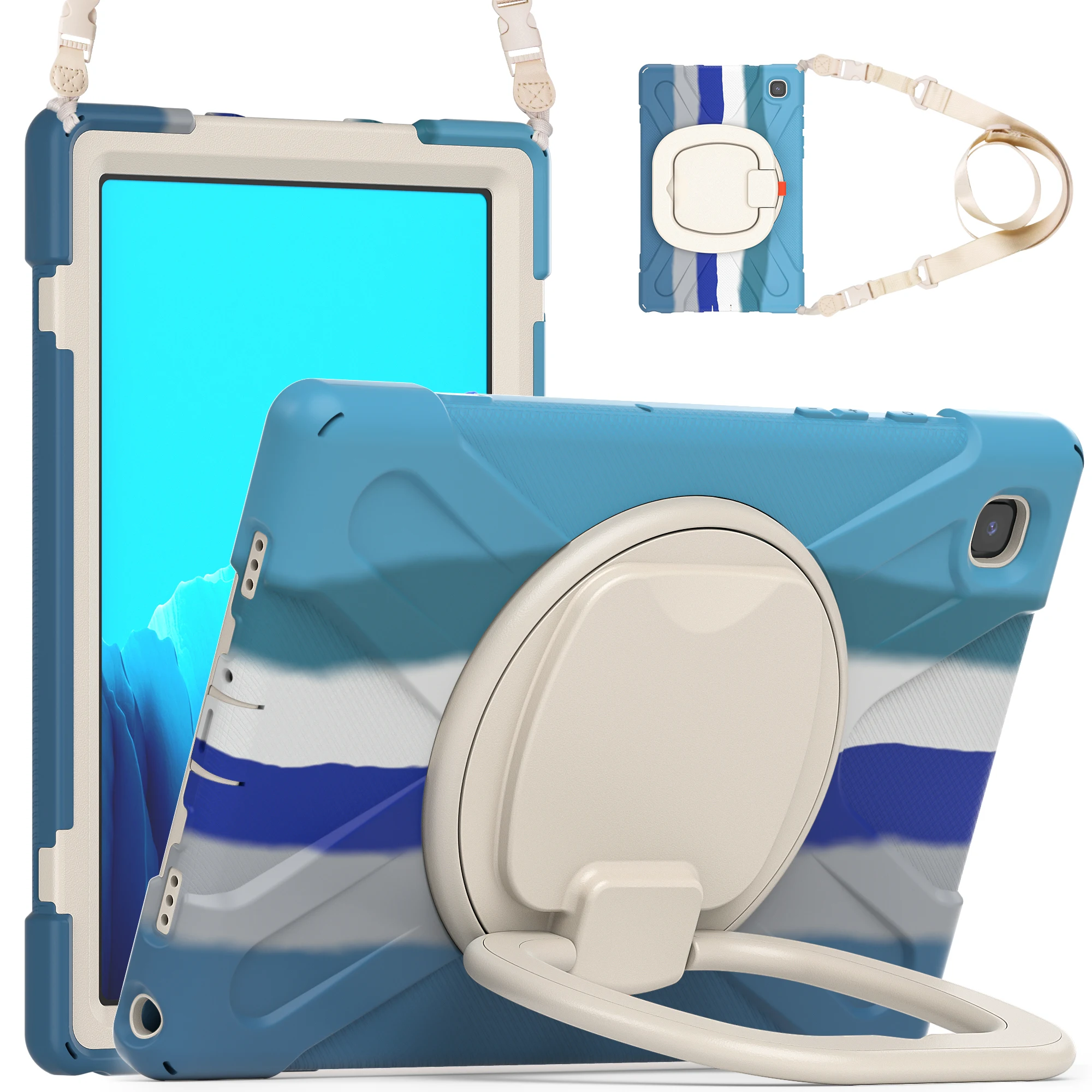 Противоударный силиконовый чехол для планшета для Samsung Galaxy Tab A7 10,4 T500 T505, детский вращающийся чехол с подставкой на плечо
Противоударный силиконовый чехол для планшета для Samsung Galaxy Tab A7 10,4 T500 T505, детский вращающийся чехол с подставкой на плечо