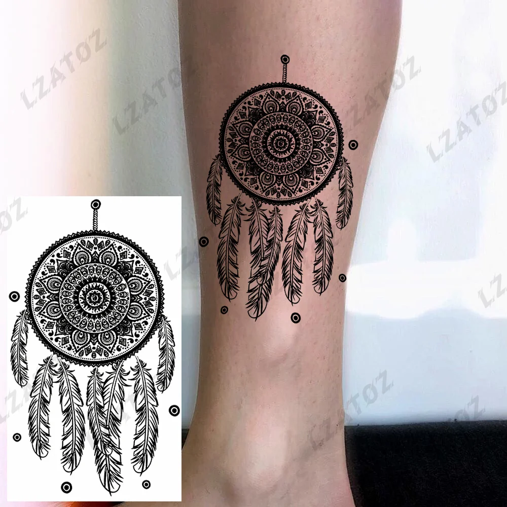 Mandala Dreamcatcher Temporary Tattoos For Woman Adults Realistic Feather Flower Fake Tattoo Sticker Body Art Waterproof Tatoos
Mandala Dreamcatcher Temporary Tattoos For Woman Adults Realistic Feather Flower Fake Tattoo Sticker Body Art Waterproof Tatoos