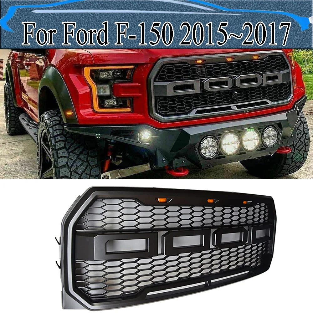Front Grill Trim Front Bumper Grilles Mesh Raptor Racing Grills Mesh Car Modified For F150 Raptor Grill For Ford F-150 2015~2017
Front Grill Trim Front Bumper Grilles Mesh Raptor Racing Grills Mesh Car Modified For F150 Raptor Grill For Ford F-150 2015~2017