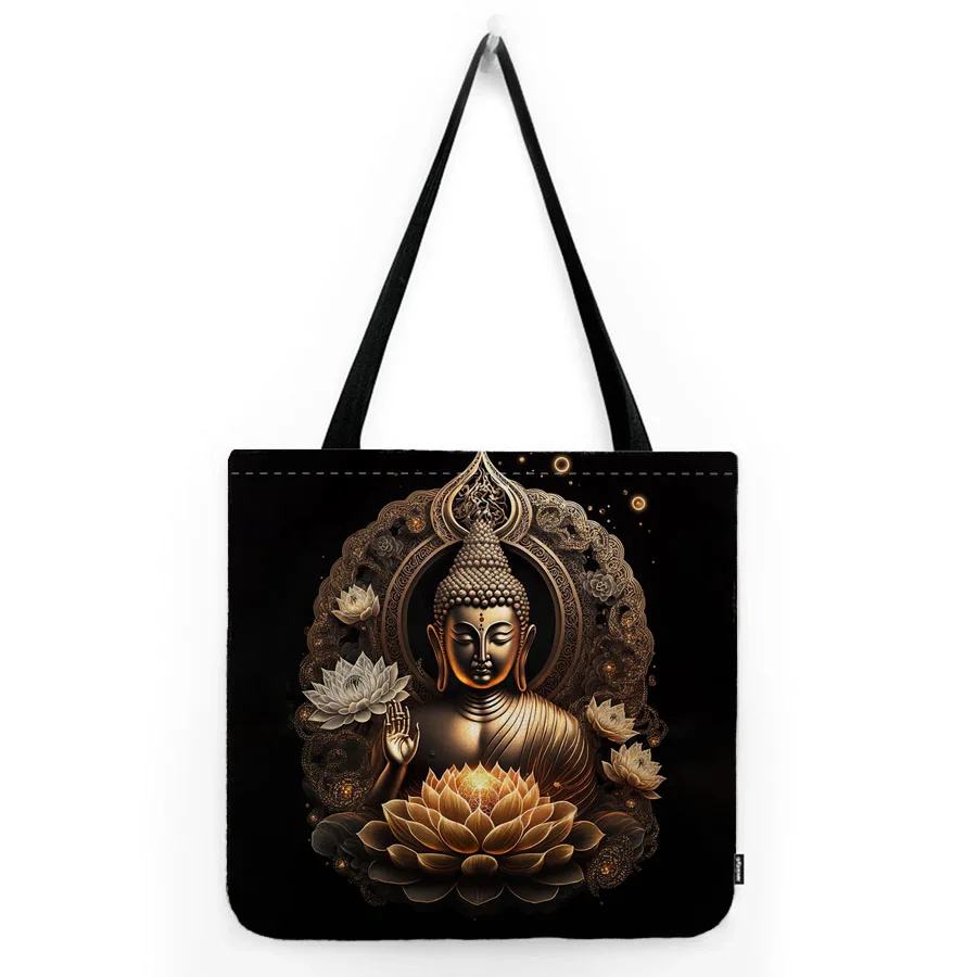Sacred Buddha Sakyamuni Bodhisattva Buddhism Art Water Resistant Cotton Linen Worship Shoulder Bag Prayer Tote Bag
Sacred Buddha Sakyamuni Bodhisattva Buddhism Art Water Resistant Cotton Linen Worship Shoulder Bag Prayer Tote Bag