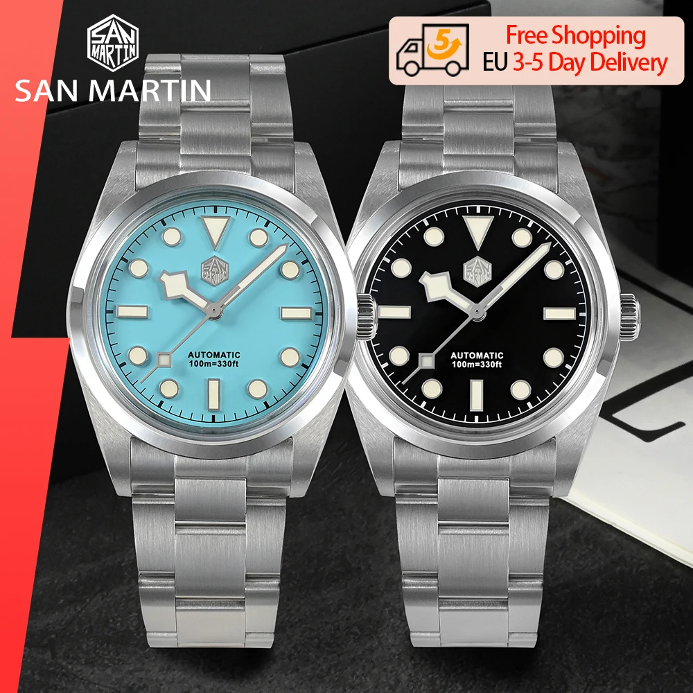 Мужские Роскошные часы San Martin 36 мм BB36 серия для альпинизма модные спортивные пар