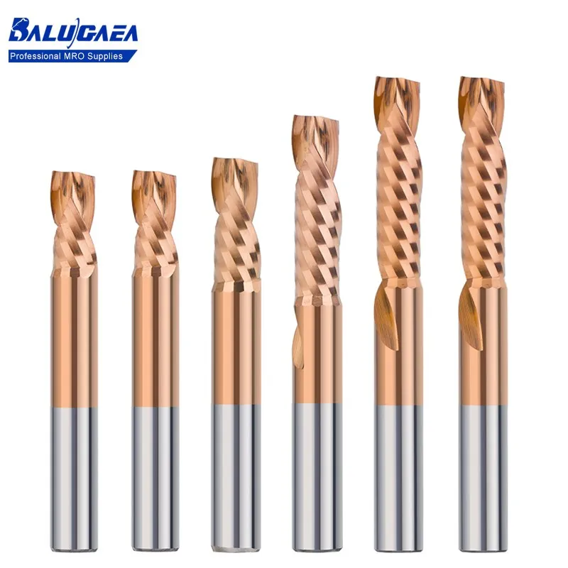 Compression Milling Cutter 1/4 Shank (6.35mm) UP DOWN Cutter Carbide End Mill TiCN Coated CNC Router Bit for Woodworking
Compression Milling Cutter 1/4 Shank (6.35mm) UP DOWN Cutter Carbide End Mill TiCN Coated CNC Router Bit for Woodworking