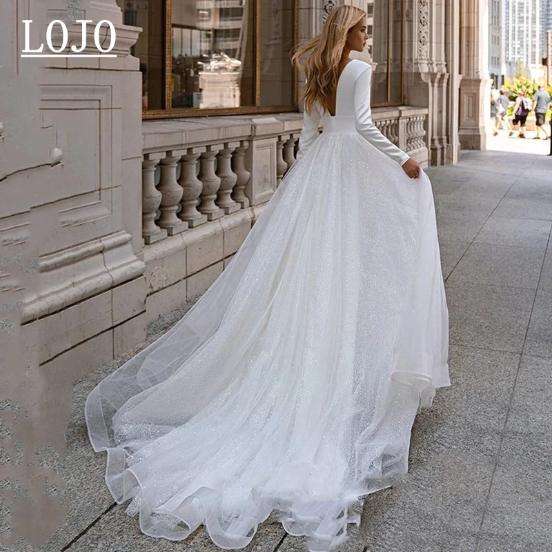 Свадебное платье LOJO wd512 с V-образным вырезом, ТРАПЕЦИЕВИДНОЕ платье с открытой спиной в стиле бохо, платье невесты с длинным рукавом, Тюлевое ...
Свадебное платье LOJO wd512 с V-образным вырезом, ТРАПЕЦИЕВИДНОЕ платье с открытой спиной в стиле бохо, платье невесты с длинным рукавом, Тюлевое ...