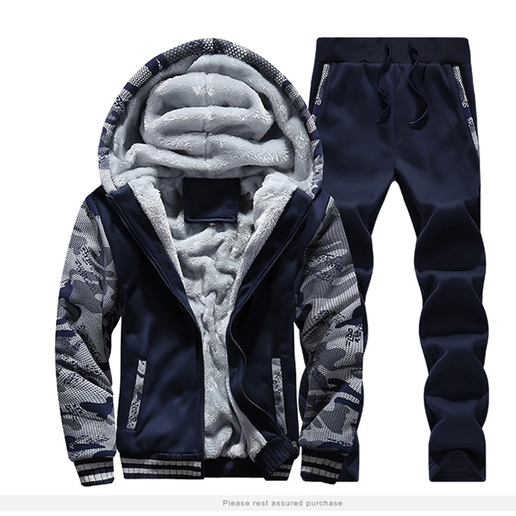 Men's Tracksuit Winter Casual Inner Fleece Thick 2 Pieces Hooded Jacket+Pant Windproof Warm Outwear Oversized Men Clothing
Men's Tracksuit Winter Casual Inner Fleece Thick 2 Pieces Hooded Jacket+Pant Windproof Warm Outwear Oversized Men Clothing