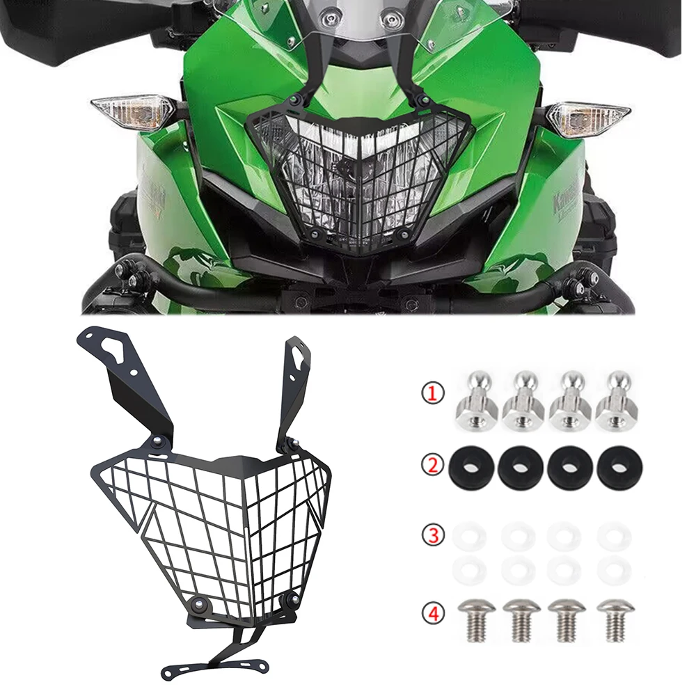 2023 Motorcycle Headlight Headlamp Grille Shield Guard Lamp Cover Protector For KAWASAKI VERSYS-X 250 300 VERSYS X250 X300 2017-
2023 Motorcycle Headlight Headlamp Grille Shield Guard Lamp Cover Protector For KAWASAKI VERSYS-X 250 300 VERSYS X250 X300 2017-