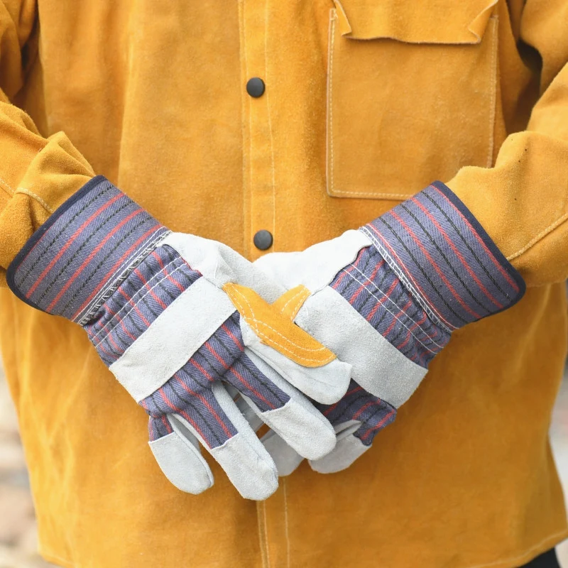 Labour insurance gloves welder cowhide high temperature oilproof anti-scald welding labour insurance non-slip work gloves
Labour insurance gloves welder cowhide high temperature oilproof anti-scald welding labour insurance non-slip work gloves