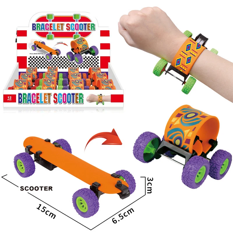 New Kids Scooter Bracelet Pull Back Graffiti Scooter Bracelet 2 In 1 Mini Finger Skateboard Toys Children's Decompression Toys
New Kids Scooter Bracelet Pull Back Graffiti Scooter Bracelet 2 In 1 Mini Finger Skateboard Toys Children's Decompression Toys