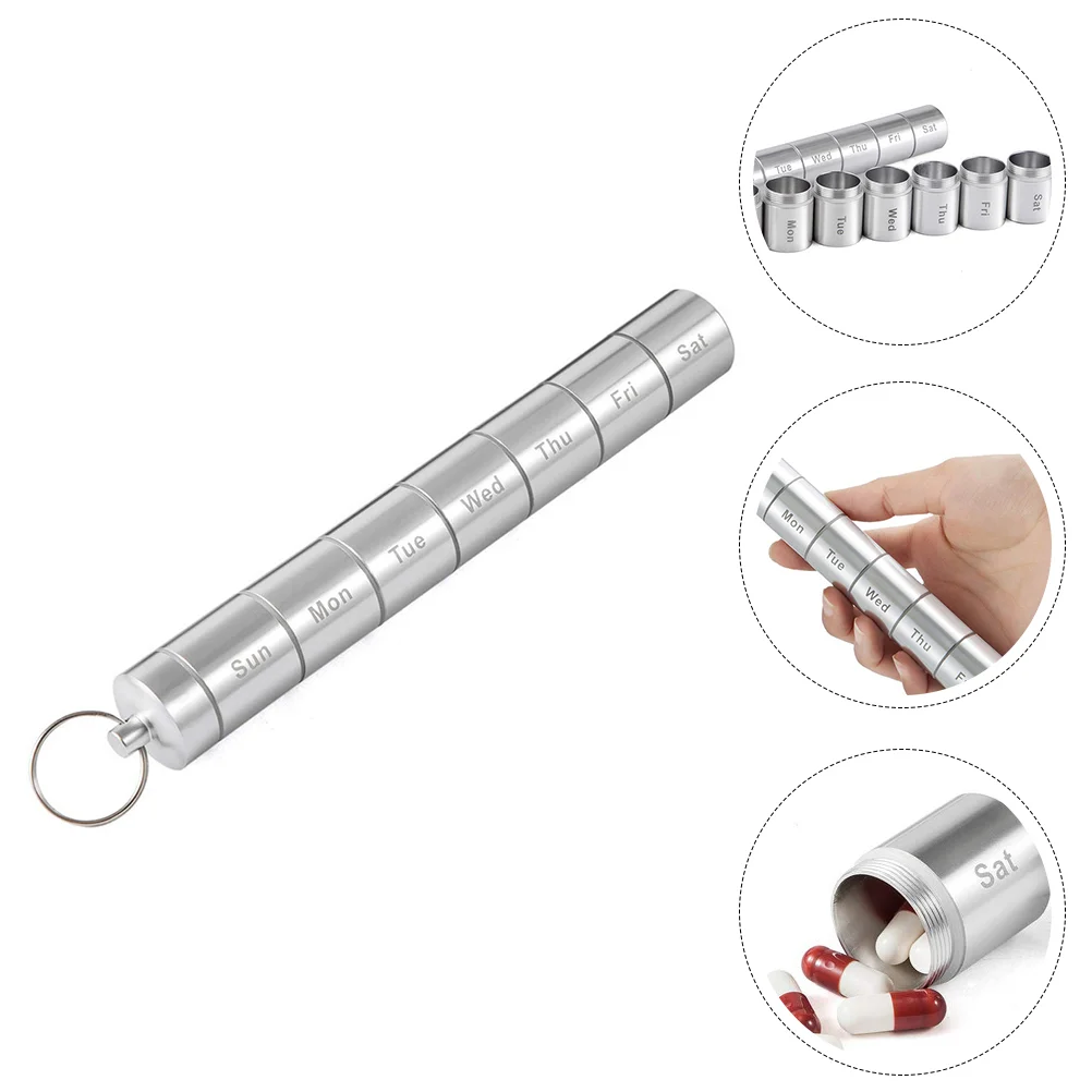 3pcs Portable Case Weekly Daily Organizer Keychain Holder Pocket Box Container for Purse ( Silver )
3pcs Portable Case Weekly Daily Organizer Keychain Holder Pocket Box Container for Purse ( Silver )