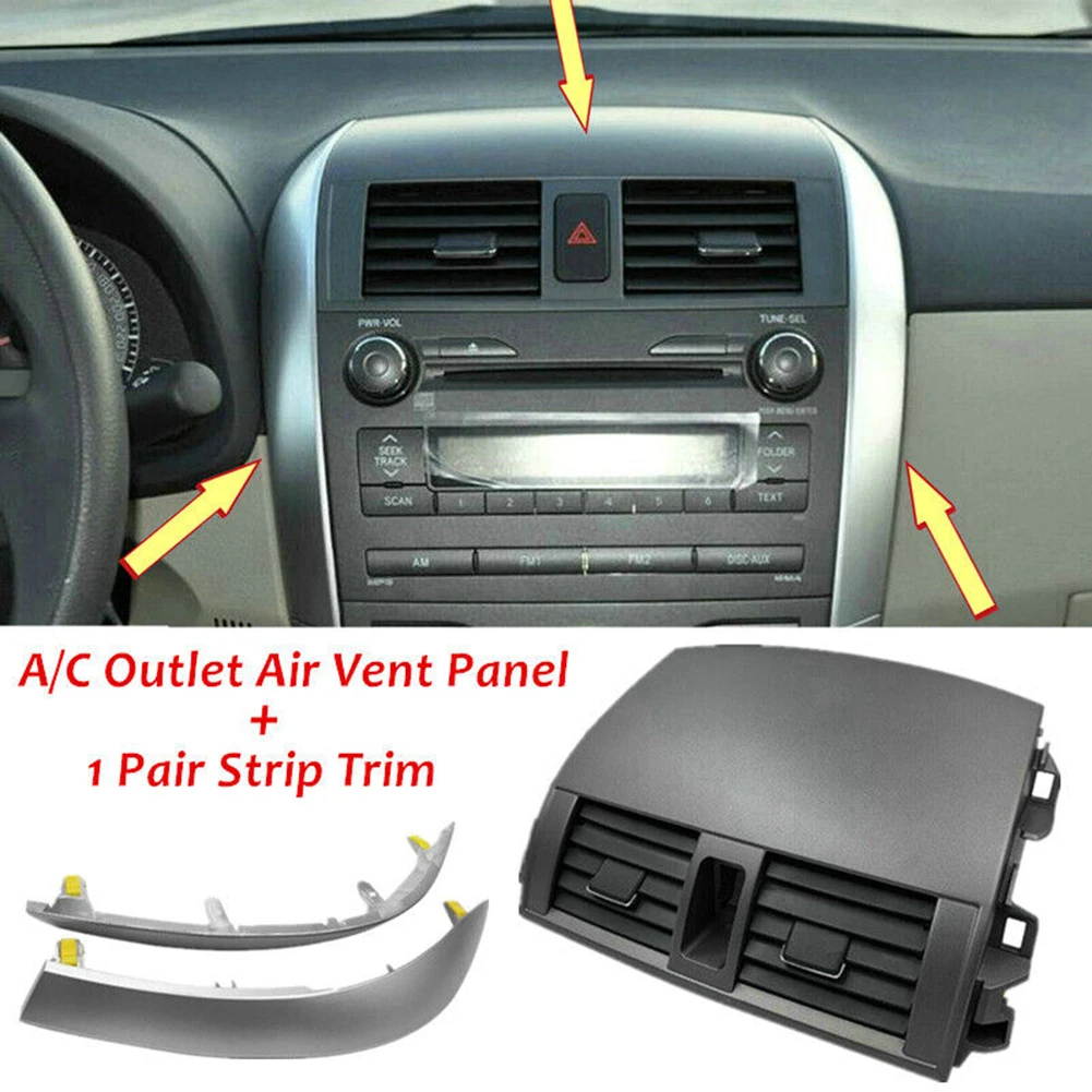 Center Dash A/C Outlet Air Vent Panel+Trim Strip For Toyota Corolla 09-13 With Upper Side Central Dashboard Strip Trim Left+Righ
Center Dash A/C Outlet Air Vent Panel+Trim Strip For Toyota Corolla 09-13 With Upper Side Central Dashboard Strip Trim Left+Righ