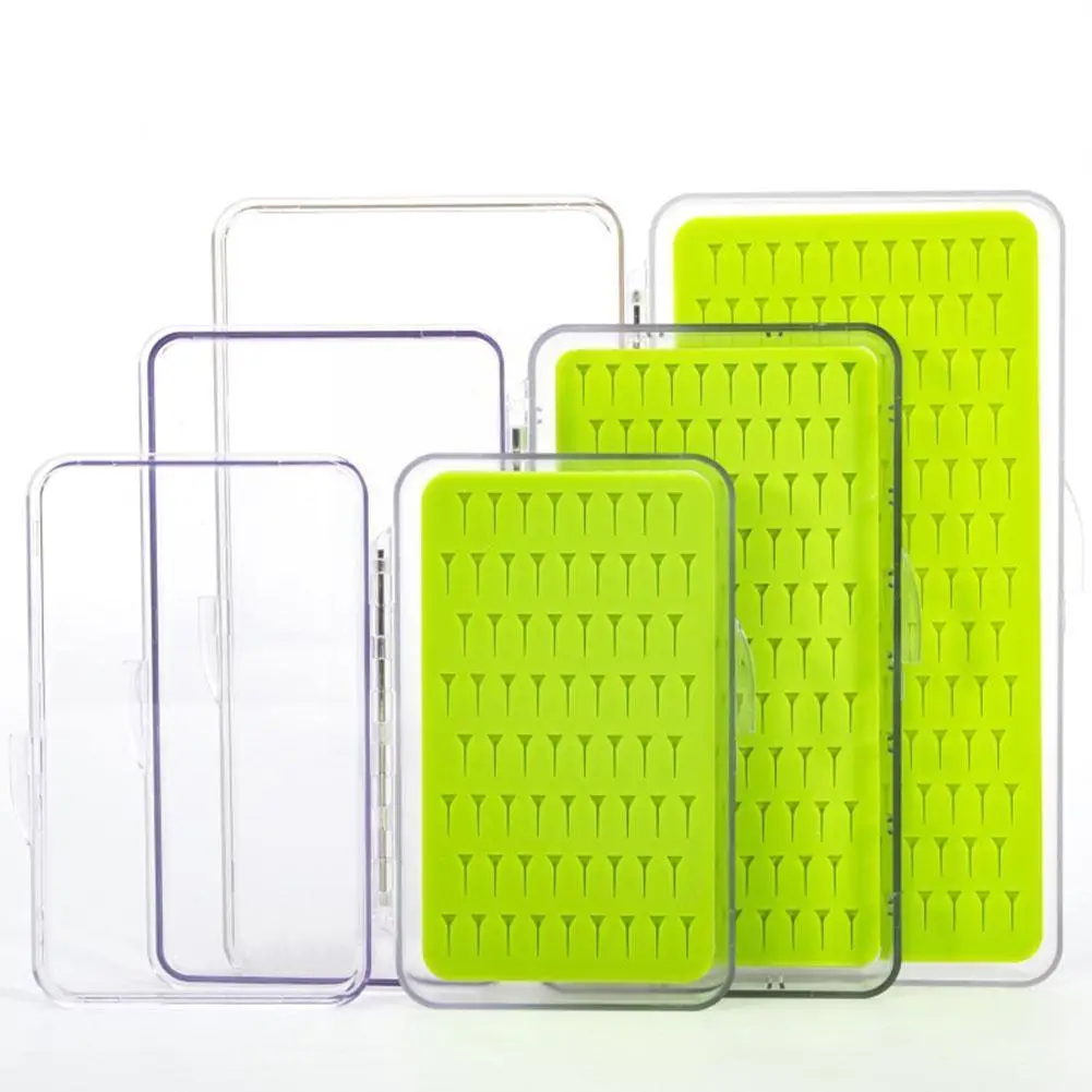 Fly Fishing Storage Box Easy-grip Silicone Insert Tackle Clear Boxes Box With Storage Fishing Accessories Fly Lid Cover Out M8k5
Fly Fishing Storage Box Easy-grip Silicone Insert Tackle Clear Boxes Box With Storage Fishing Accessories Fly Lid Cover Out M8k5
