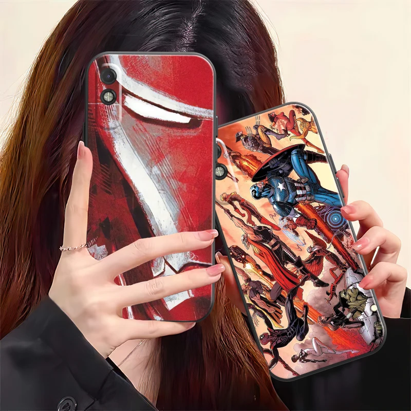Popular Marvel Phone Case For Xiaomi Redmi 7 7A 8 8A 8T 9 9T 9A 9C Note 7 8 9 9S Coque Liquid Silicon Black Silicone Cover
Popular Marvel Phone Case For Xiaomi Redmi 7 7A 8 8A 8T 9 9T 9A 9C Note 7 8 9 9S Coque Liquid Silicon Black Silicone Cover
