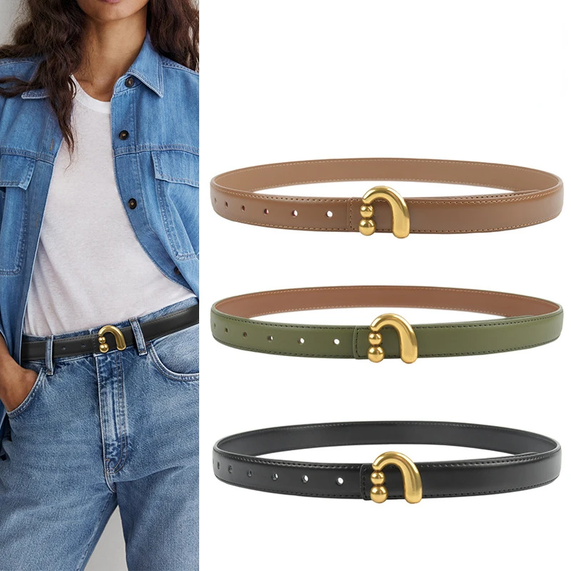 2023 New Genuine Leather Women's Belt Simple and Versatile Retro Belt with Jeans Casual Pants Luxury Decorative Belt
2023 New Genuine Leather Women's Belt Simple and Versatile Retro Belt with Jeans Casual Pants Luxury Decorative Belt