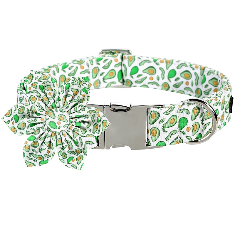 Personalized Summer Dog Collar with Flower Avocado Fruit Dog Collar Pet Dog Collar for Large Medium Small Dog
Personalized Summer Dog Collar with Flower Avocado Fruit Dog Collar Pet Dog Collar for Large Medium Small Dog
