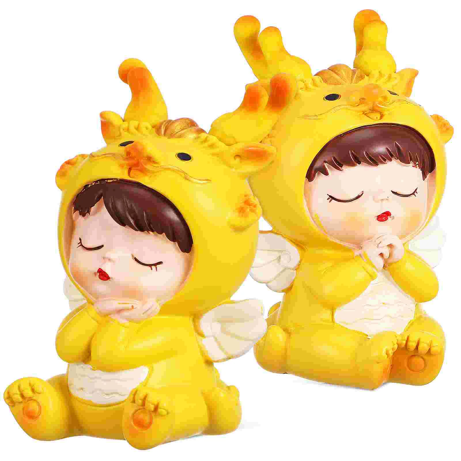2 Pcs Home Decor Dragon Figurine Desktop Decoration Zodiac Resin Figurines Mini Statues
2 Pcs Home Decor Dragon Figurine Desktop Decoration Zodiac Resin Figurines Mini Statues