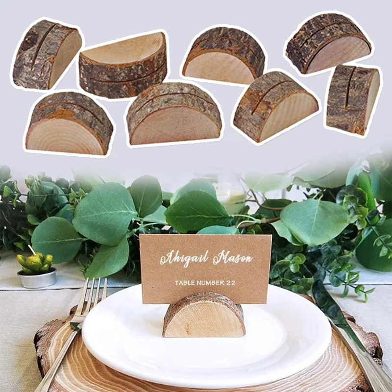 10Pcs Natural Stump Semicircular Photo Clip Wood Card Holder Picture Stand Office Desktop Ornament Party Wedding Decoration
10Pcs Natural Stump Semicircular Photo Clip Wood Card Holder Picture Stand Office Desktop Ornament Party Wedding Decoration
